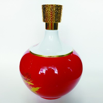 亨泰 酒瓶新款彩色噴涂1500ml玻璃酒瓶 真金工藝玻璃白酒瓶廠家定制圖片_高清圖_細(xì)節(jié)圖