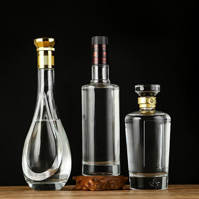 空酒瓶 白酒瓶 玻璃酒瓶 酒瓶電鍍噴涂絲印燙金 訂制酒瓶開模